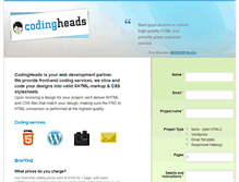 Tablet Screenshot of codingheads.com